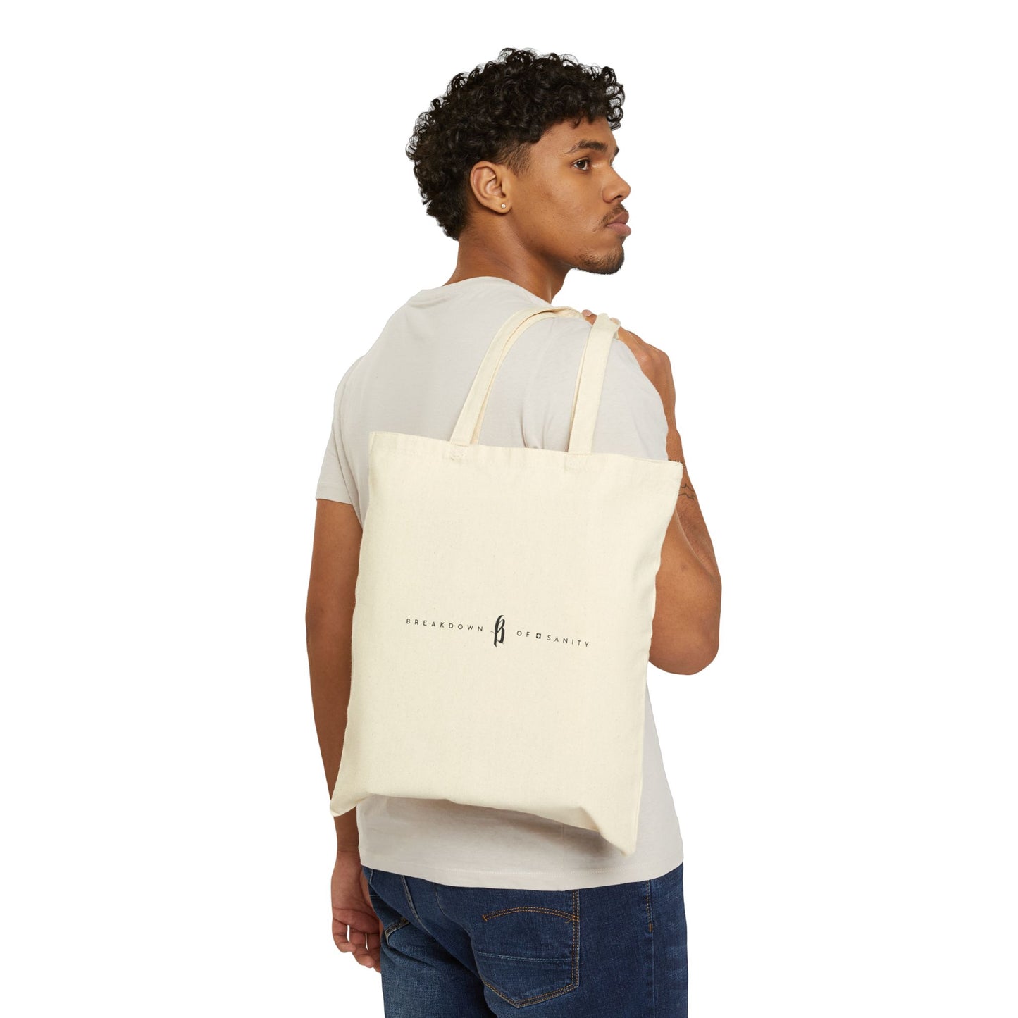 Cotton Canvas Tote Bag – B Logo
