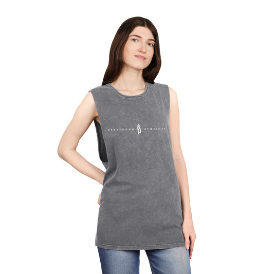 Stonewash Unisex Tank Top - B Logo
