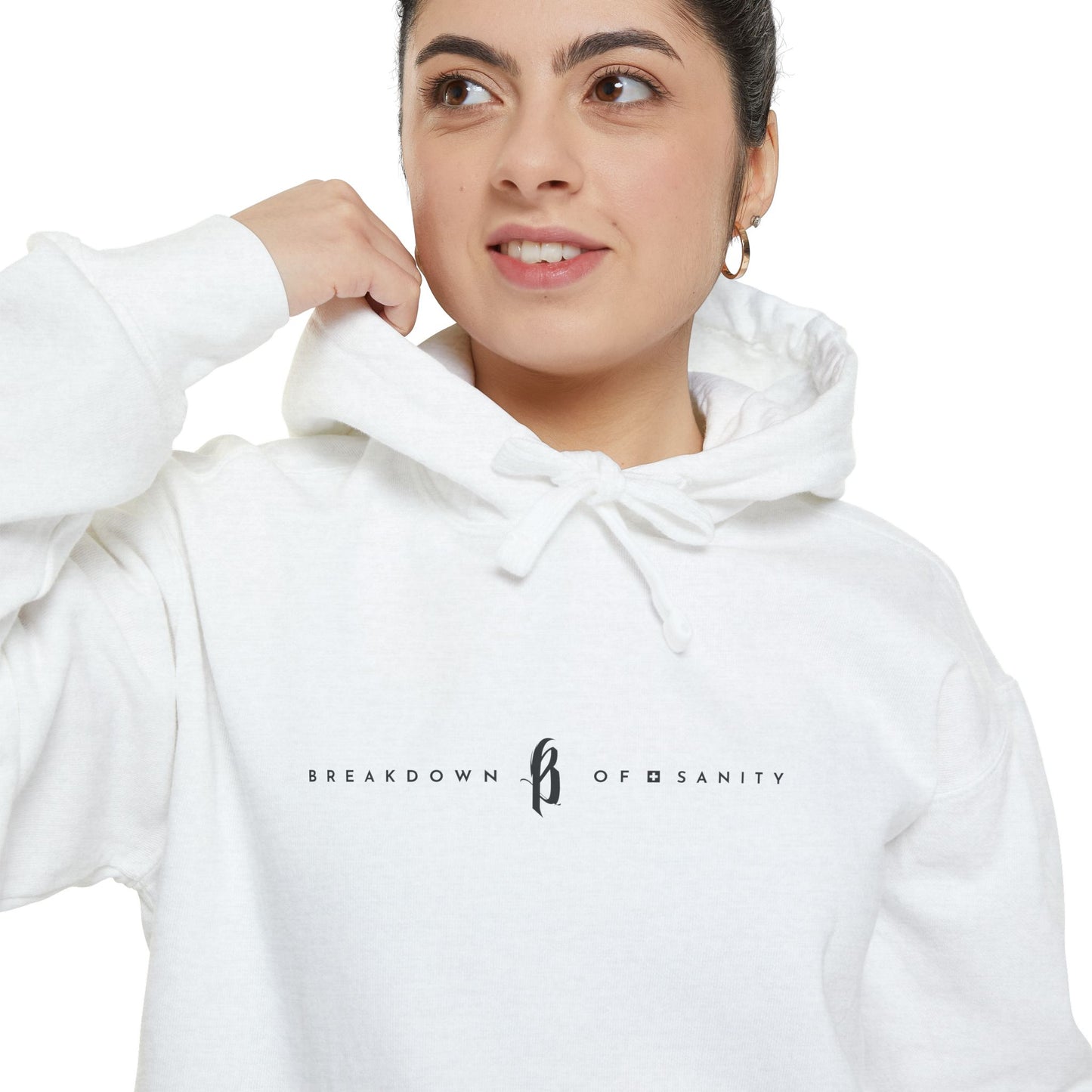 Garment-Dyed Hoodie - B Logo
