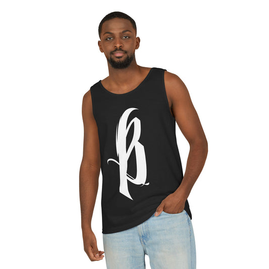 Garment-Dyed Tank Top - B Logo