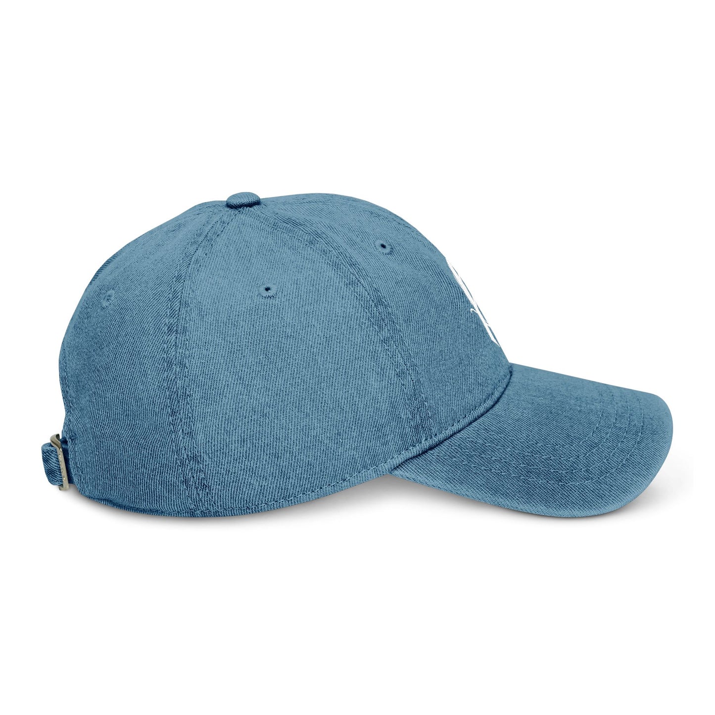 Embroidered Denim Hat - B Logo
