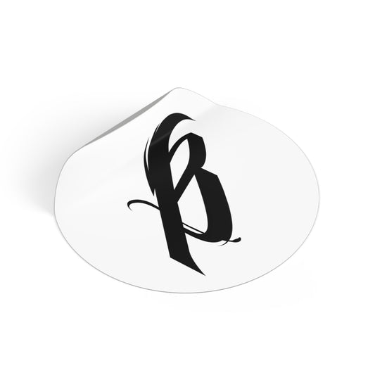 Round Vinyl Sticker - B Logo
