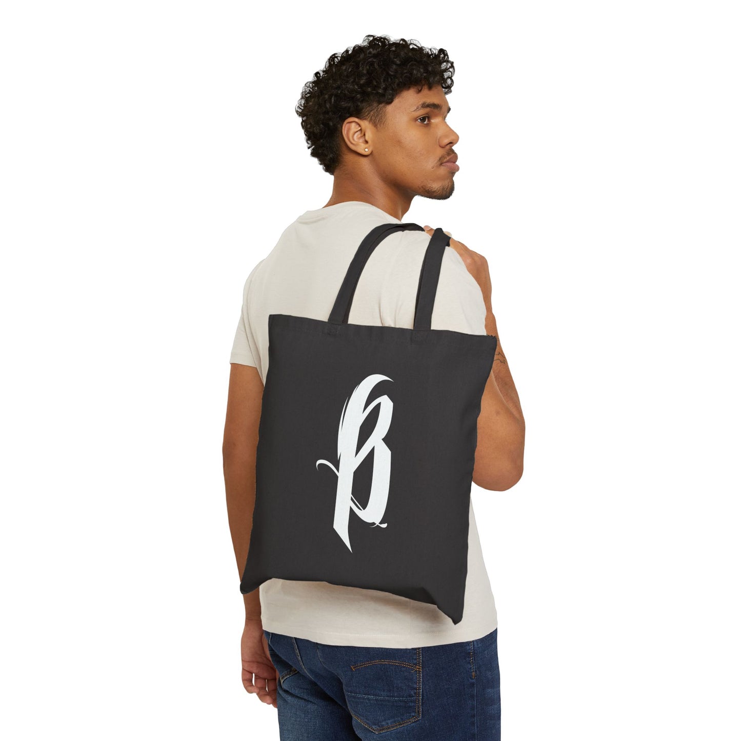 Cotton Canvas Tote Bag – B Logo
