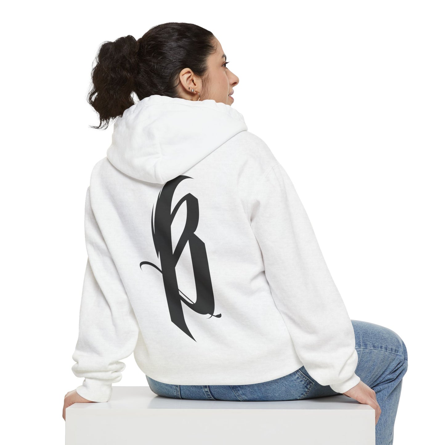 Garment-Dyed Hoodie - B Logo