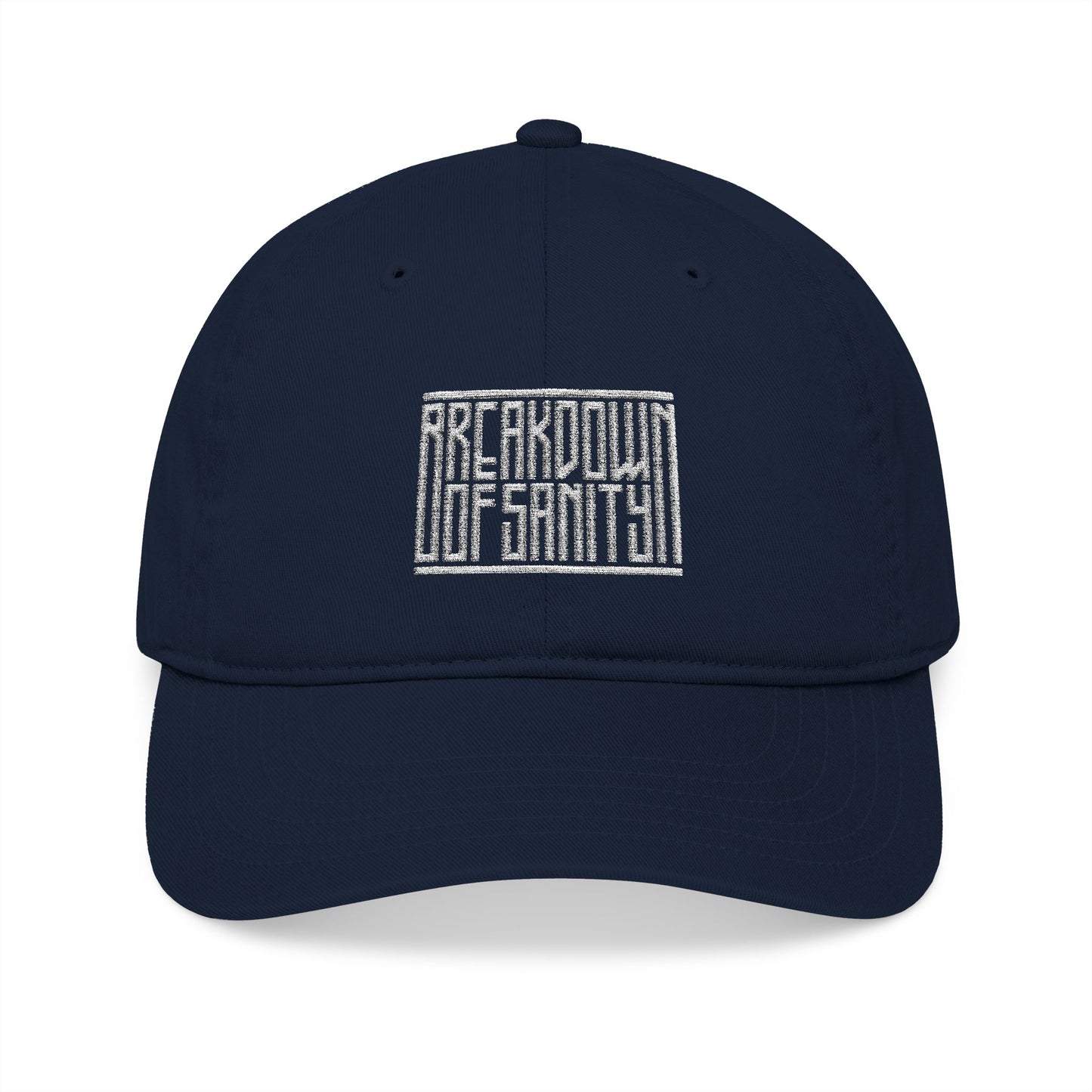 Embroidered Organic Baseball Cap - Stacked Type 2