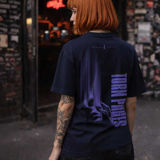 Cut & Sew T-Shirt - Torn Pages Face