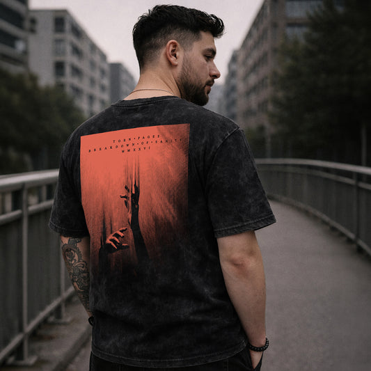 Cut & Sew T-Shirt - Torn Pages Artwork