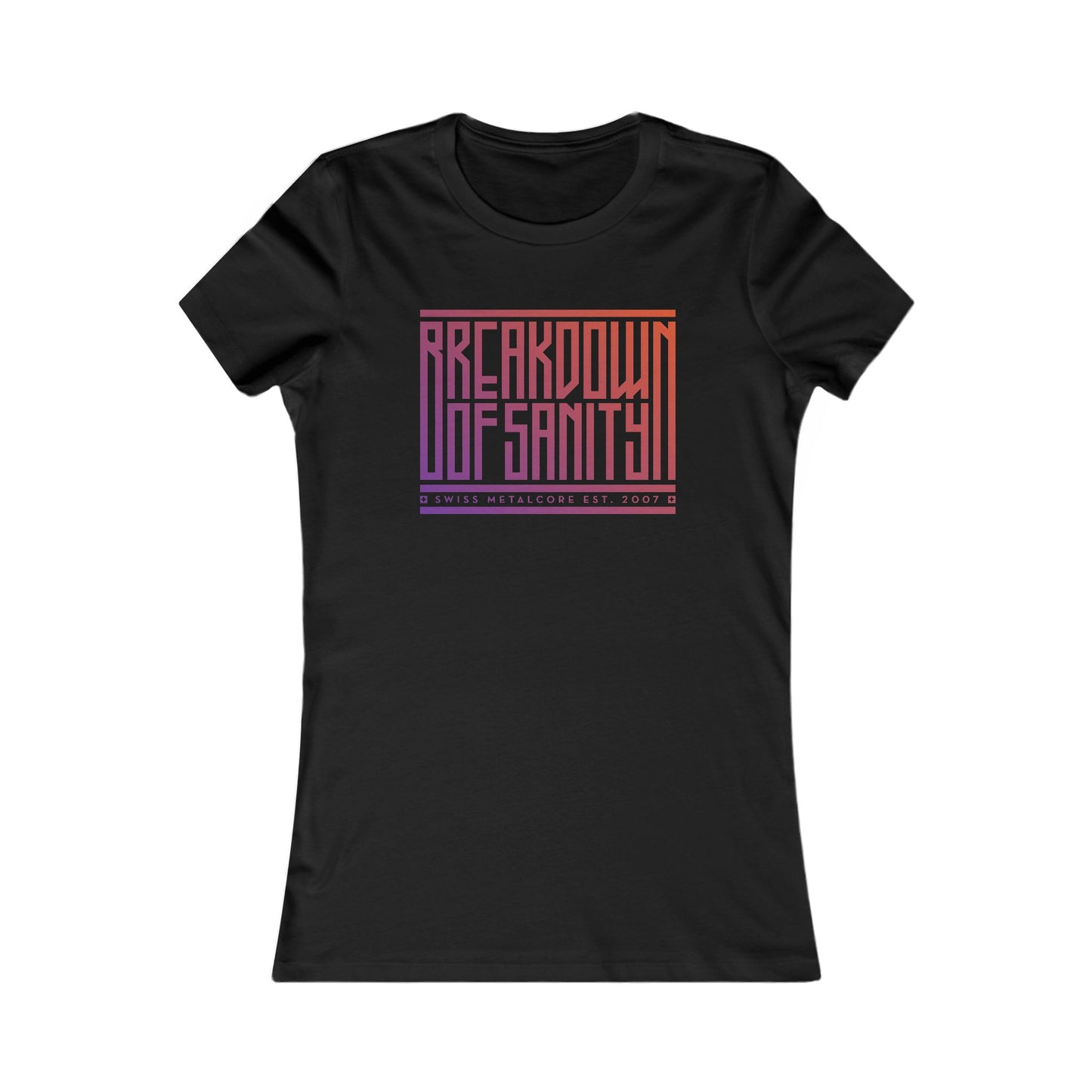 Women's Tee - Stacked Type Gradient