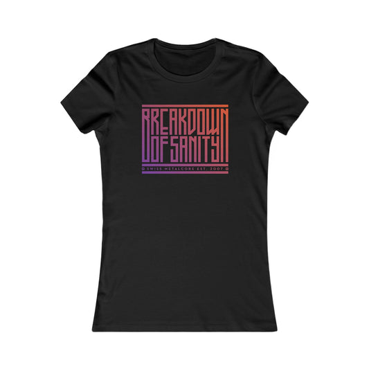 Women's Tee - Stacked Type Gradient