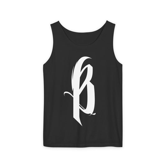 Garment-Dyed Tank Top - B Logo
