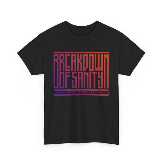 Heavy Cotton T-Shirt - Stacked Type Gradient
