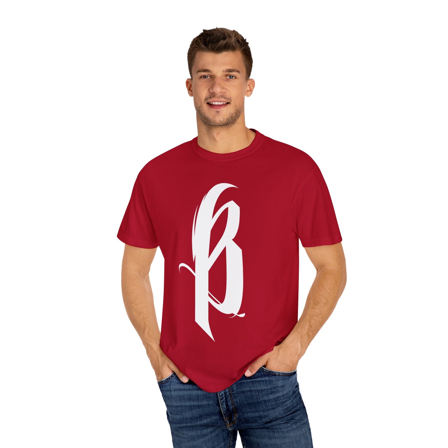 Garment-Dyed T-Shirt - B Logo