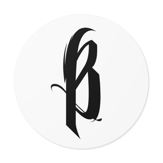 Round Vinyl Sticker - B Logo