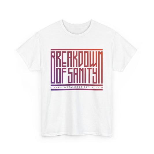 Heavy Cotton T-Shirt - Stacked Type Gradient