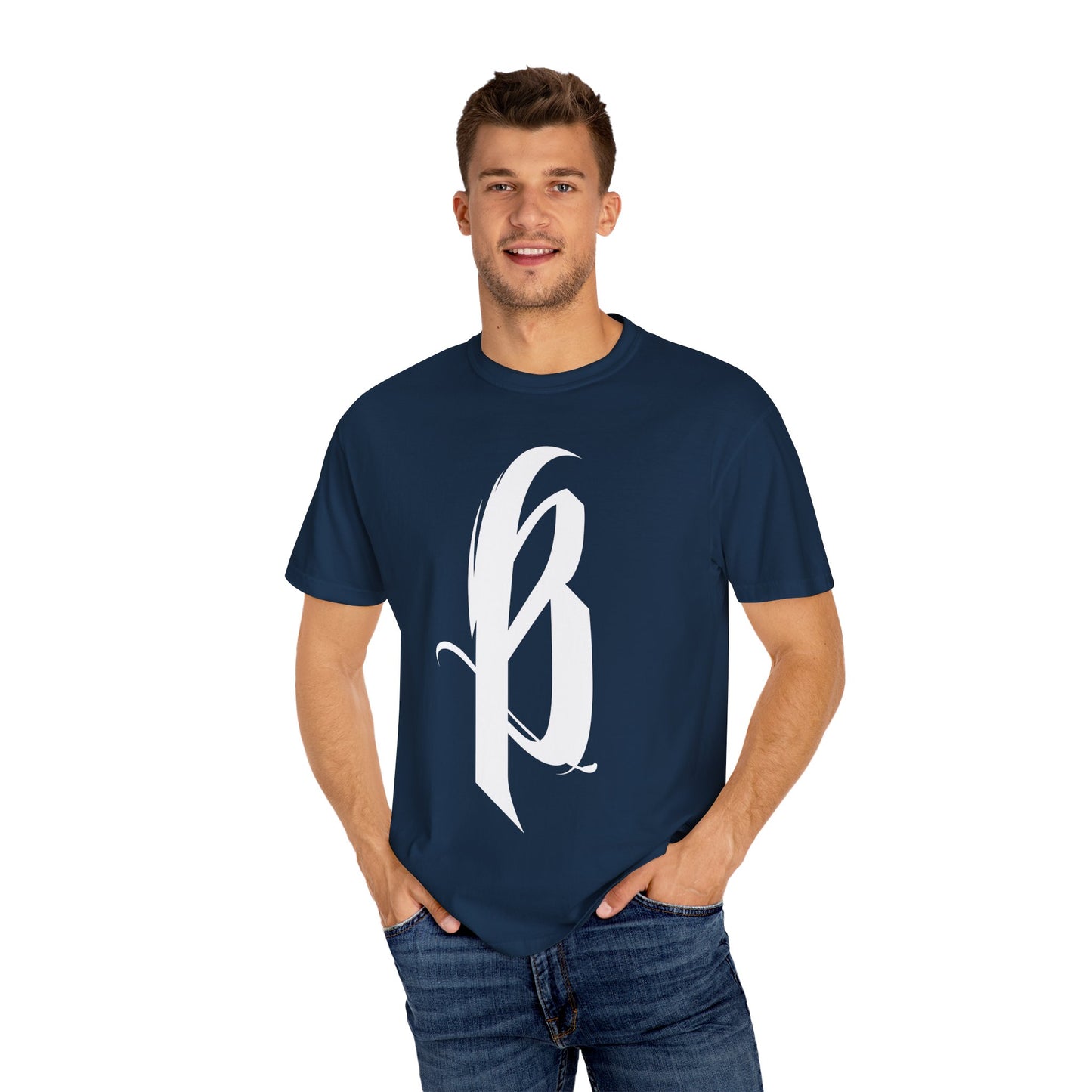 Garment-Dyed T-Shirt - B Logo