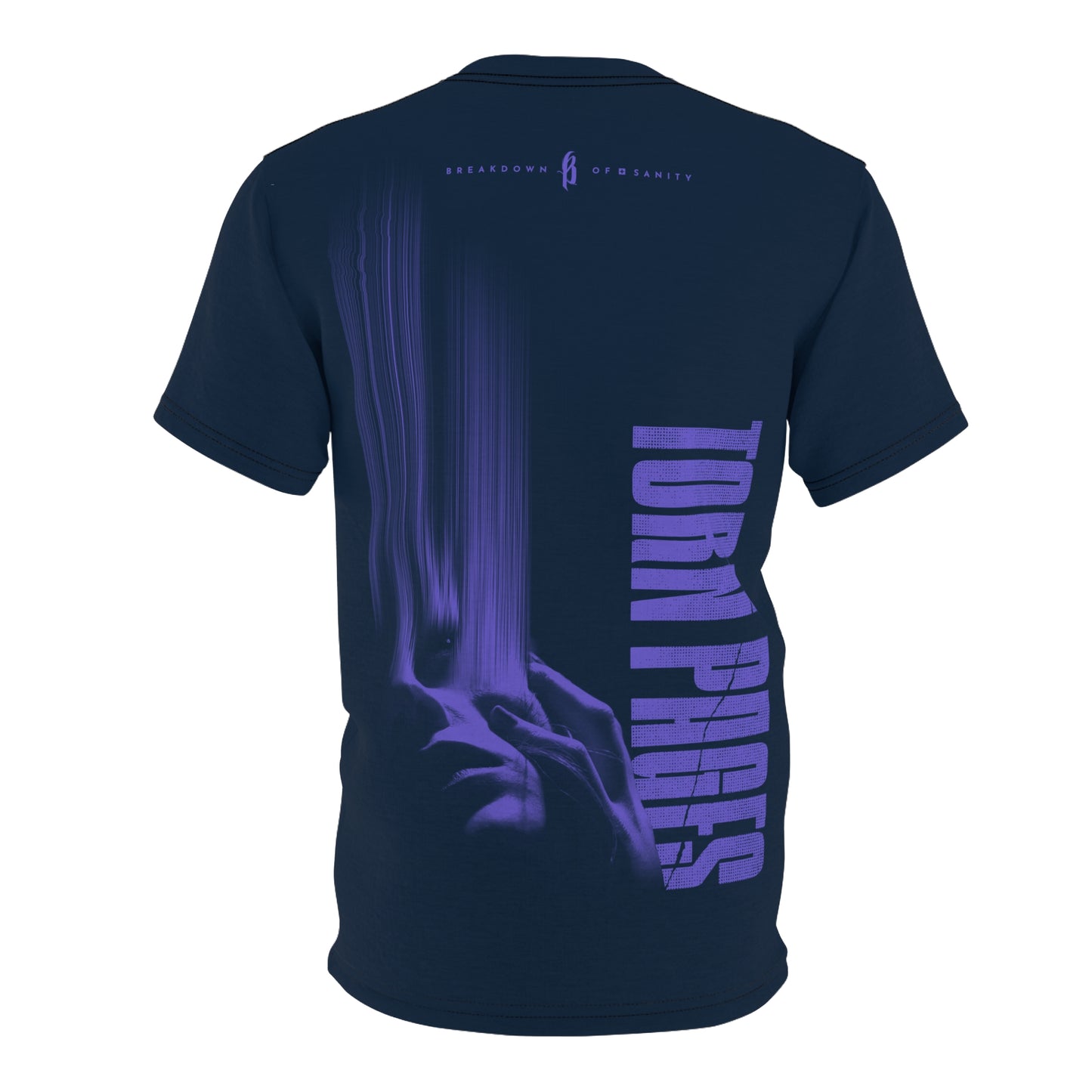 Cut & Sew T-Shirt - Torn Pages Face