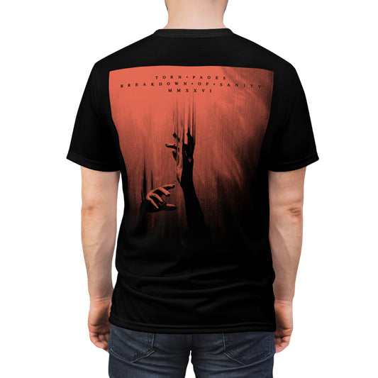 Cut & Sew T-Shirt - Torn Pages Artwork