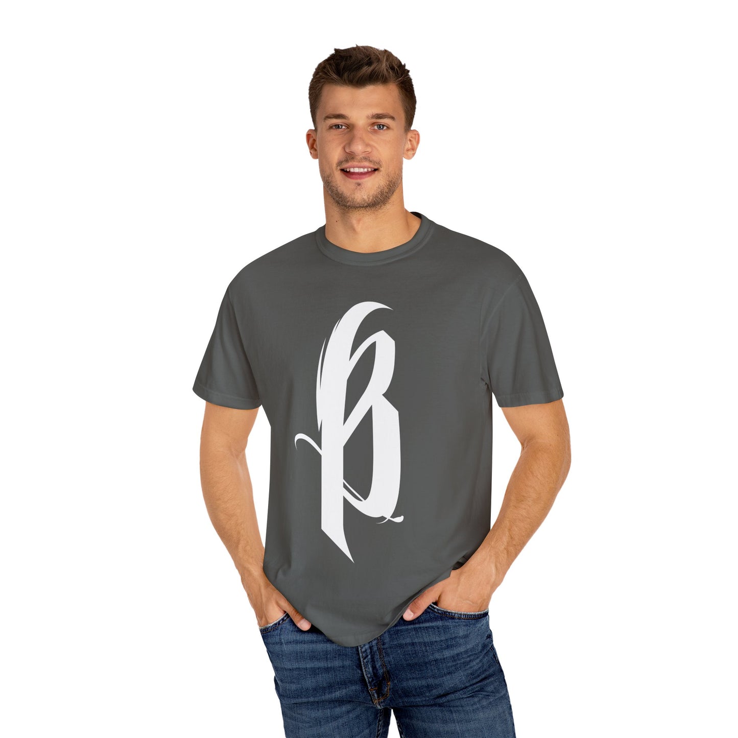 Garment-Dyed T-Shirt - B Logo