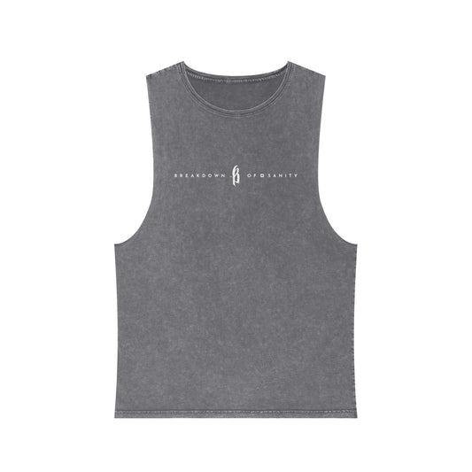 Stonewash Unisex Tank Top - B Logo