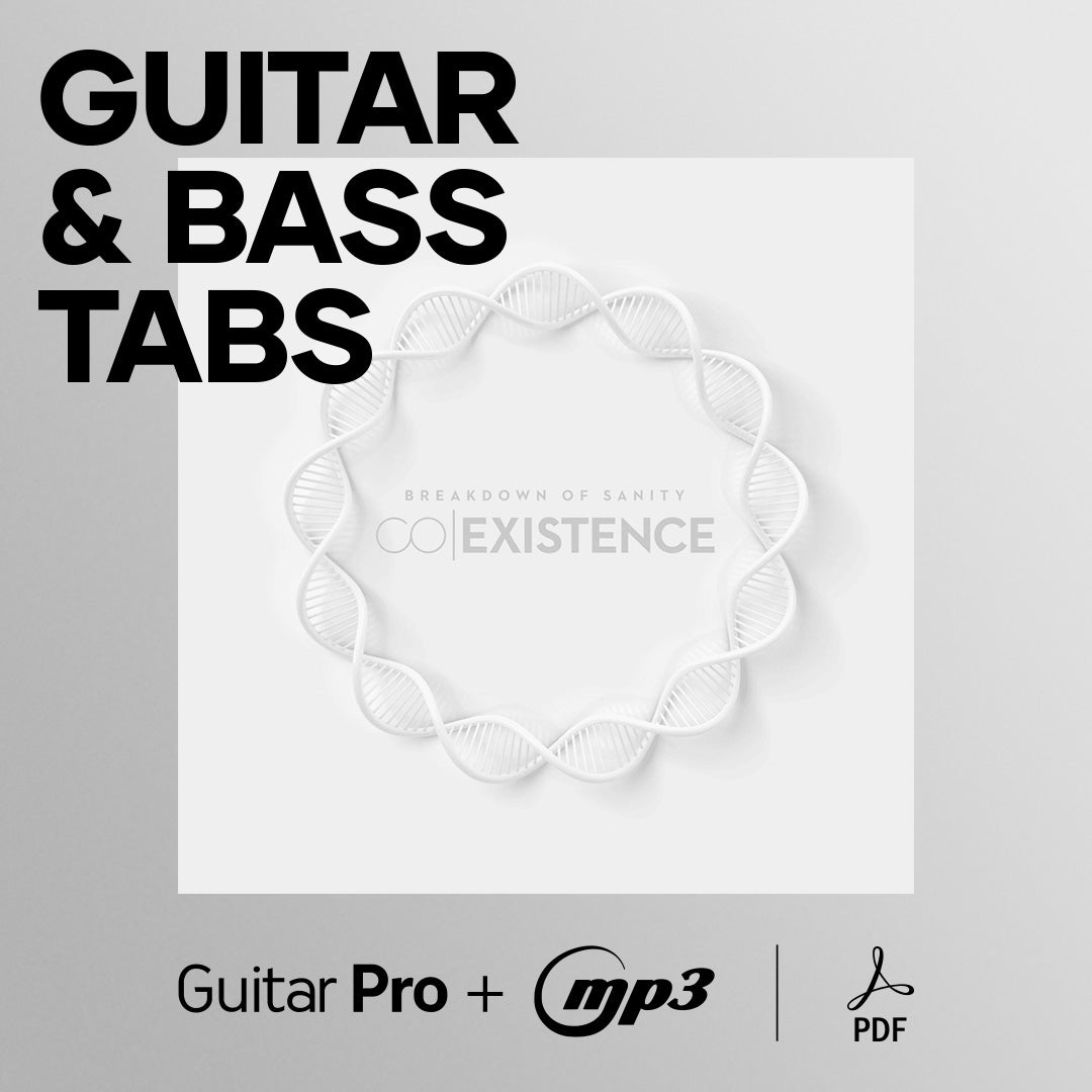 Coexistence – Official Guitar & Bass Tabs (Guitar Pro with MP3 + PDF)